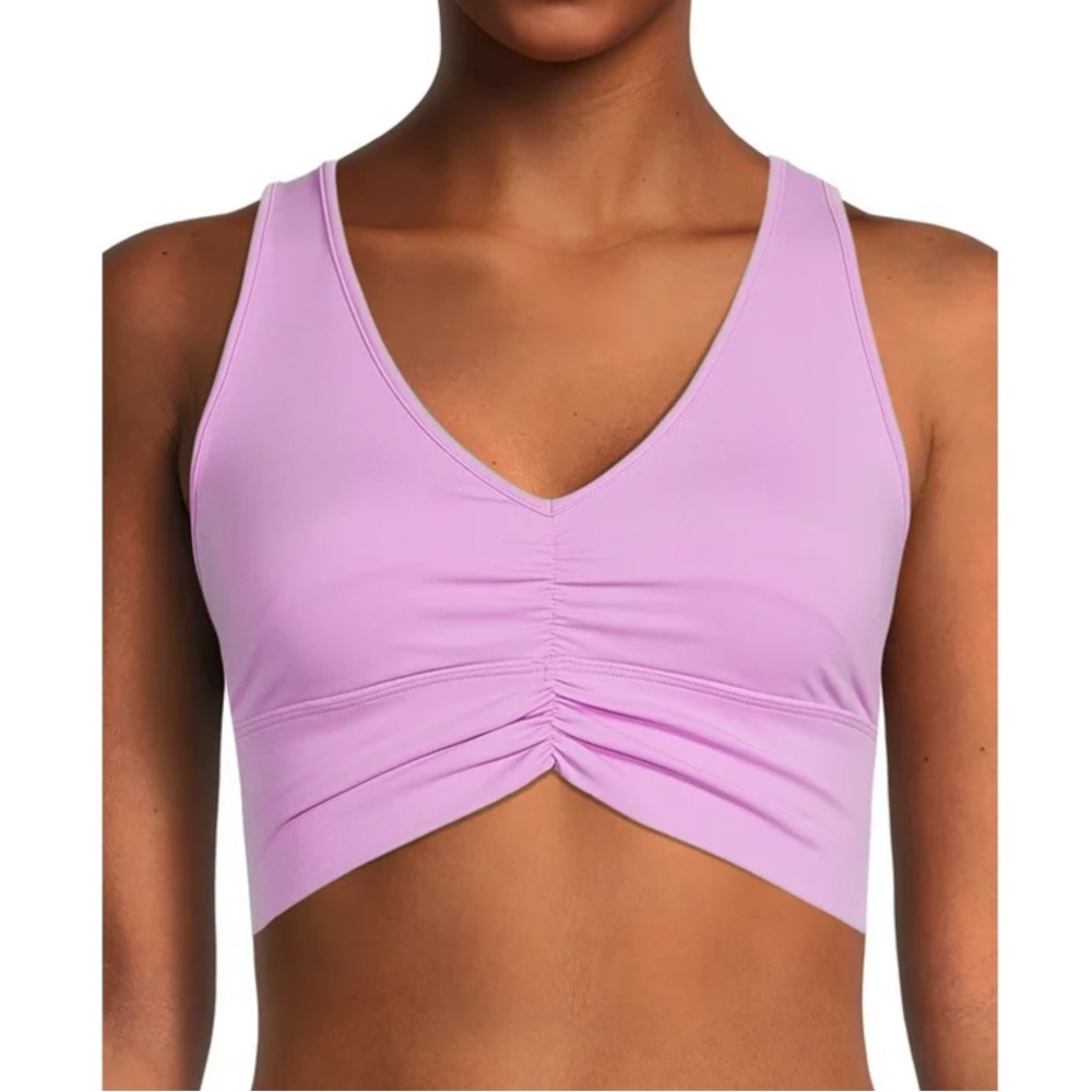 Avia Women's Ruched V-Neck Sports Bra